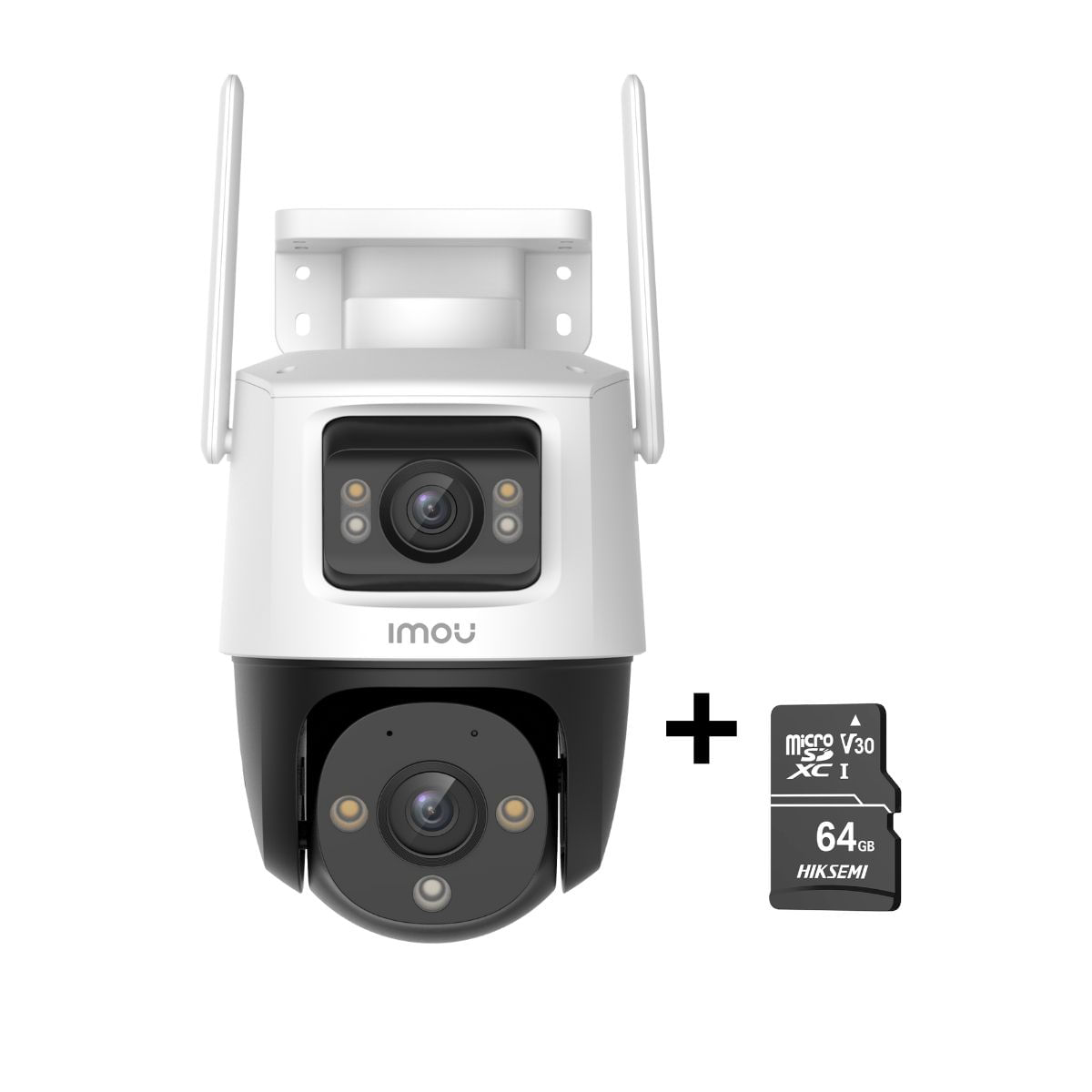 Cámara seguridad IMOU Cruiser Dual 5MP + 5MP + Micro SD 64GB 360° Externa Full color