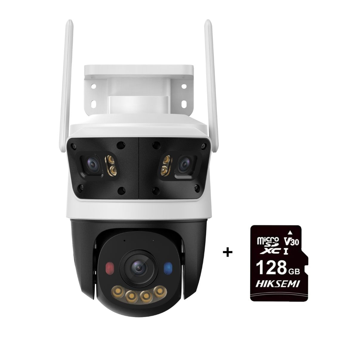 Cámara seguridad IMOU Cruiser Triple Lente 11MP + SD128 GB Lente FIjo y PT Exterior