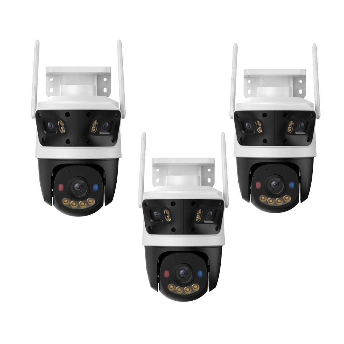 Kit de 3 Cámara seguridad IMOU Cruiser Triple Lente 3+3+5 MP Lente FIjo y PT Exterior