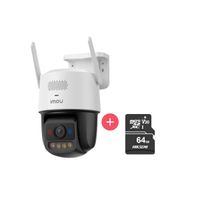 Cámara de Seguridad Titan Pro 3K 6MP + Micro SD 64GB Exterior con Visión Nocturna Color y Detección