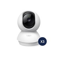 Kit de 3 Cámara de Seguridad Tapo C200C Full HD Wi-Fi interior 360º - Tplink