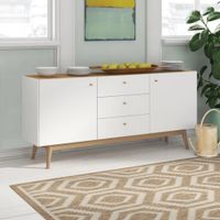 Aparador Contemporáneo Zharik Blanco 160 cm