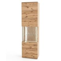 Vitrina Alta shantal con Luz 1 puerta TU MESITA color Duna