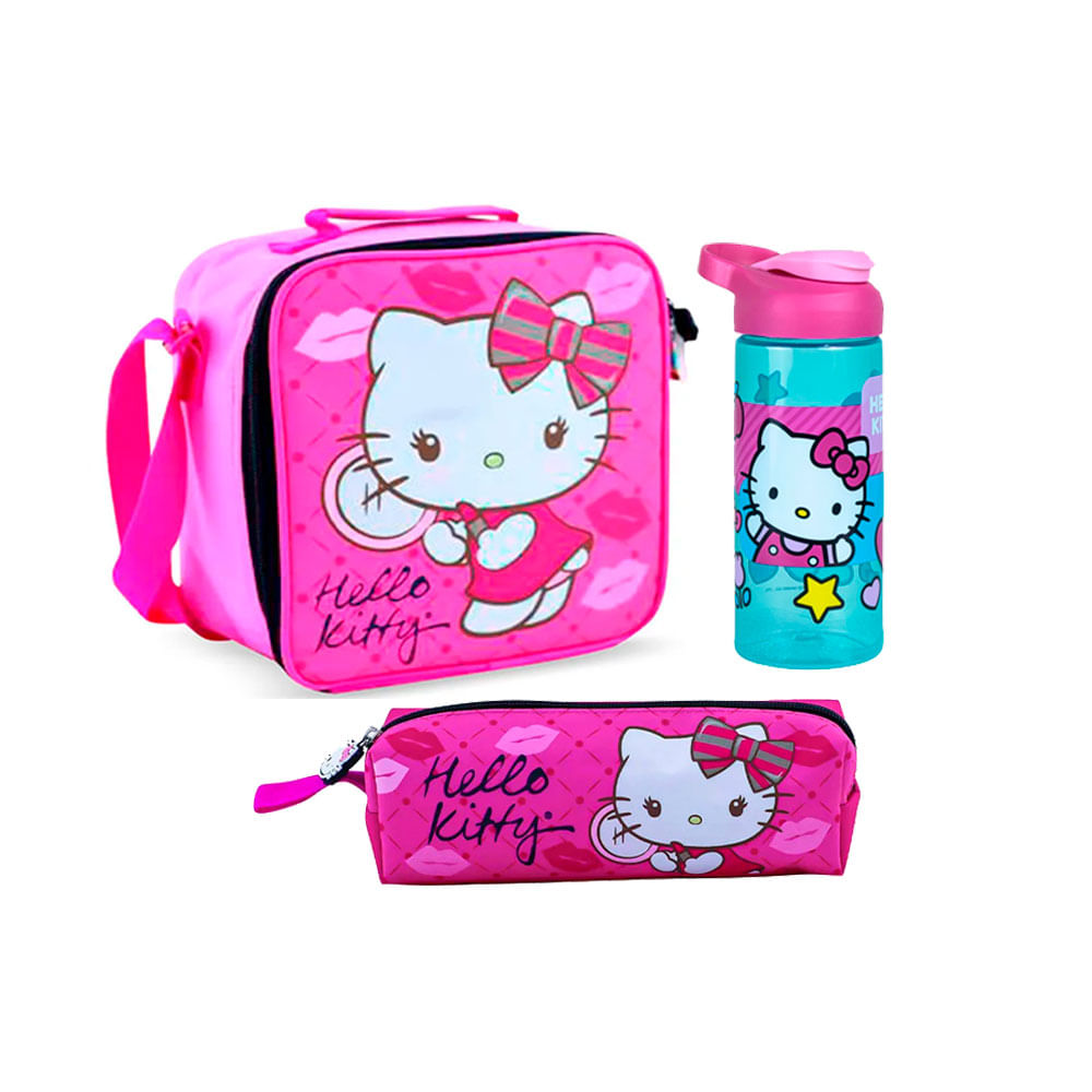 Lonchera Hello Kitty termica+Tomatodo+Cartuch tela Scool 805720