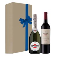 PACK ESPUMANTE ASTI MARTINI 750ML + VINO NORTON DOC MALBEC 750ML