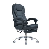 Silla de Oficina Ergonómica Reposapies Dafi Cuero Ofideas