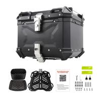 Cajuela de Aluminio de 45L de Capacidad y Respaldar para Moto MOTOON