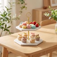 Porta Cupcake Dos Pisos Marmol