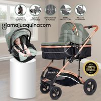 Coche Moisés Travel System «MADYN ULTRA» con Portabebé Verde
