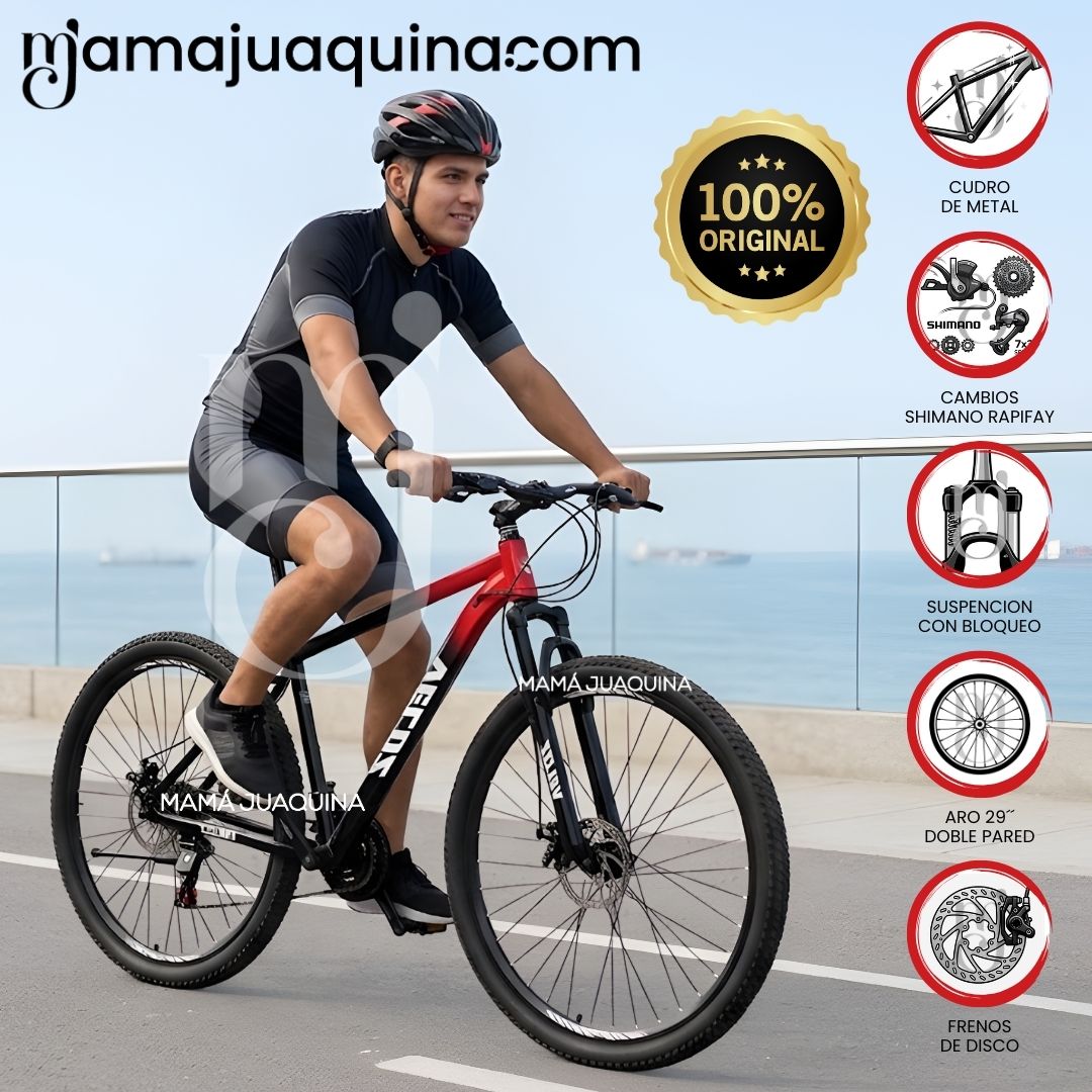 Bicicleta Deportiva Aro 29 «LANDER SPEED» Edición Exclusiva Rojo
