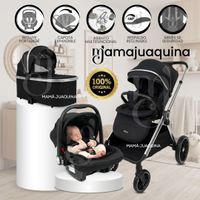 Coche Moisés Travel System «TAURO MAX» con Porta Bebé Negro