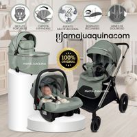 Coche Moisés Travel System «TAURO MAX» con Porta Bebé Verde