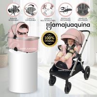 Coche Moisés Travel System «TAURO DUO» con Sistema Adaptable Rosado