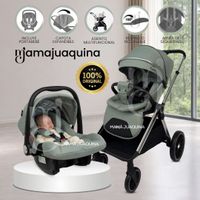 Coche Moisés Travel System «TAUROX» con Porta Bebé Verde