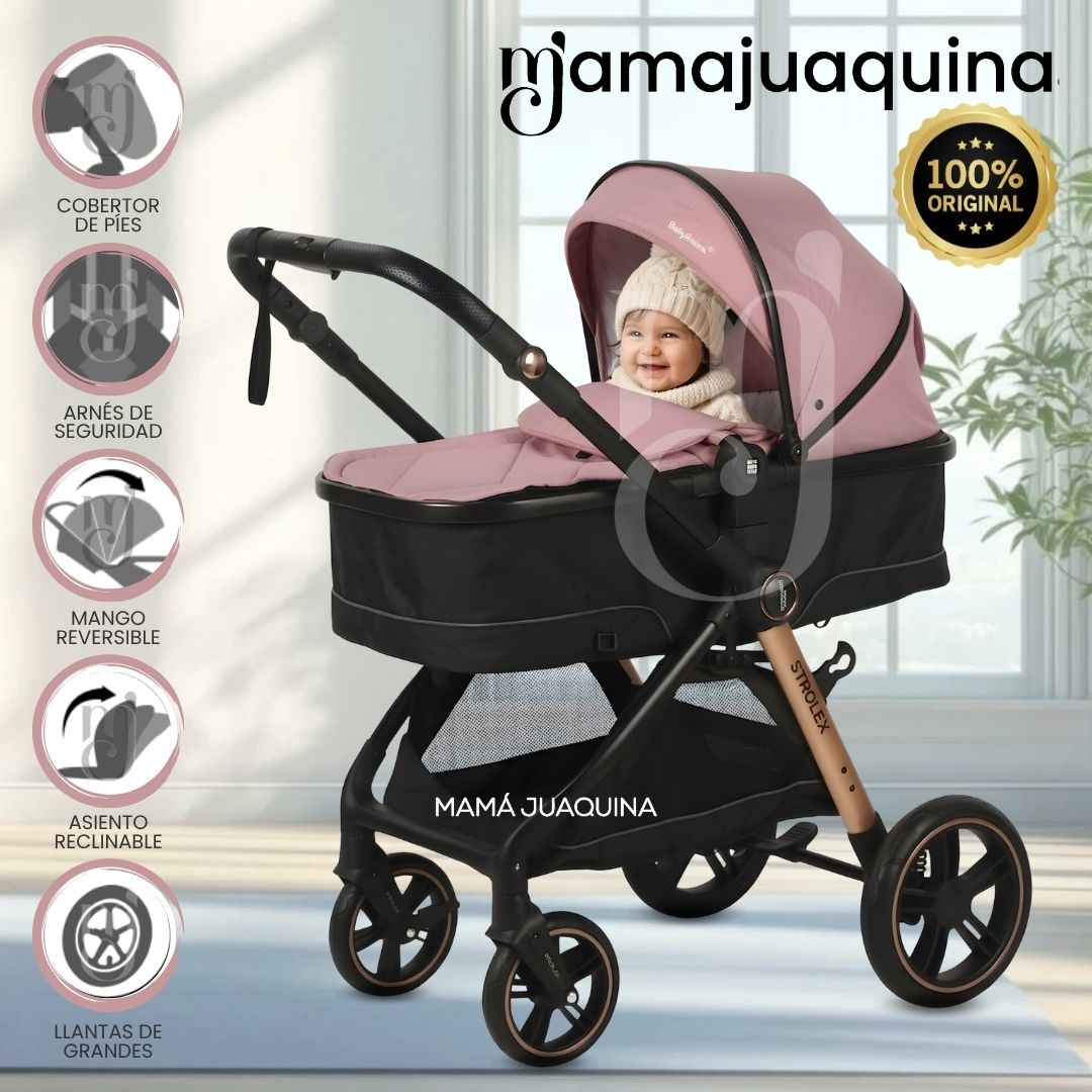 Coche Moisés Travel System «GERARD» Edición Limitada Rosado