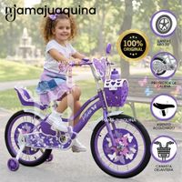 Bicicleta Campera para Niña Aro 20 «ALANIS» con Canasta Morado
