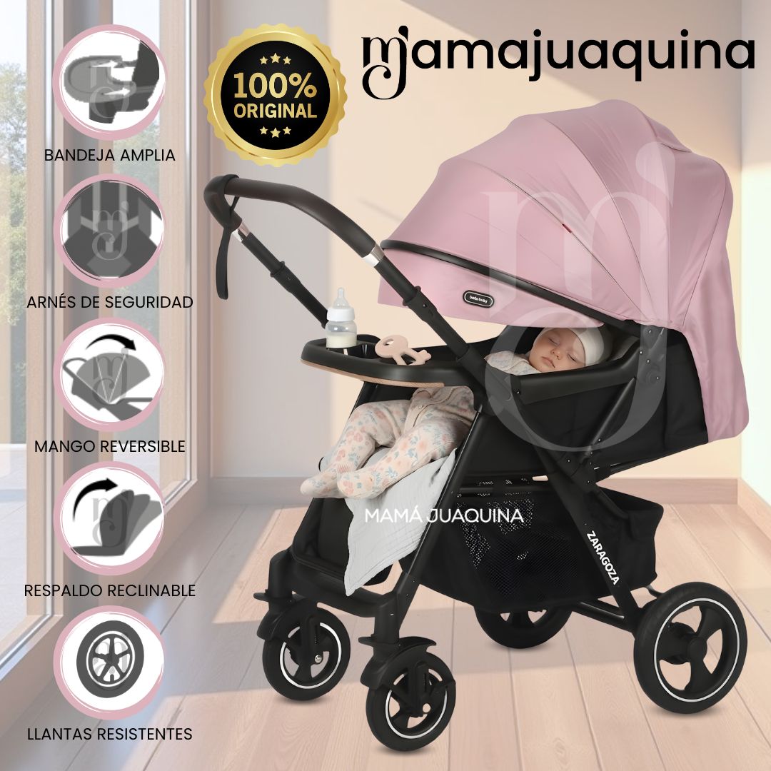 Coche Cuna de Lujo «LUFI» Edición Limitada Rosado