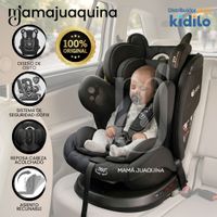 Silla de Auto para bebés Kidilo «COCO» Giratoria 360° Negro