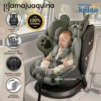 Silla de Auto para bebés Kidilo «COCO» Giratoria 360° Verde