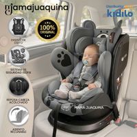 Silla de Auto para bebés Kidilo «COCO» Giratoria 360° Gris