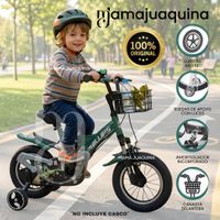 Bicicleta para Niño Aro 12 «PHILLIPS KIDS» con Canasta Verde