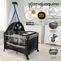 Cuna Colecho de Lujo «LAYA» Edición Limitada con Colchón Gris