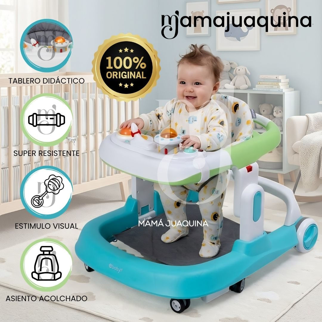 Andador con Tablero Didáctico «HANZEL» Edición Exclusiva Celeste