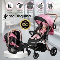 Coche Maleta de Paseo «KIBO PLUS» con Porta bebé Edición Exclusiva Rosado