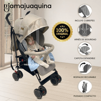Coche Bastón Plegado Compacto «LORY» Edición Exclusiva Beige