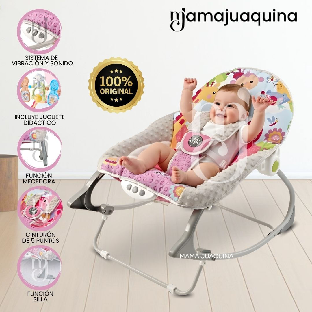 Silla Mecedora «NARAN» con Juguete Didácticos Rosa