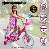 Bicicleta Campera para Niña Aro 16 «NERY II» con Canasta Rosado