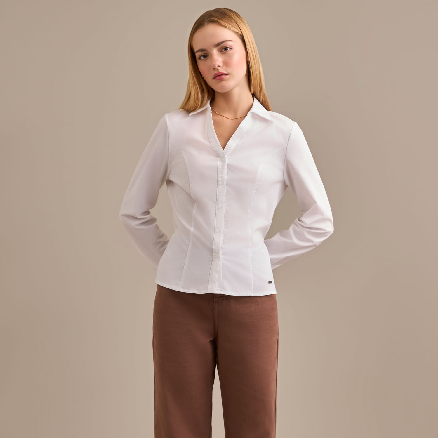 Blusa Mujer Fit Amc Manga Larga