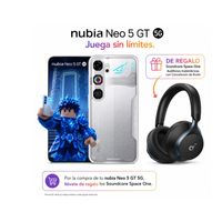 Smartphone ZTE Nubia Neo 5 GT (8+12)GB+256GB 5G Gris + Gift
