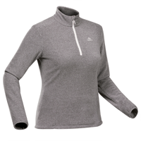 Polera Treking para Mujer Quechua Media Cremallera MH100 - Talla S
