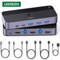 Switch HDMI 4K 60Hz KVM 2 In 1 Out UGREEN Conmutador