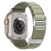 Correa Alpine Loop G-Hook Para Apple Watch Color Verde Musgo