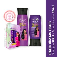 Shampoo 325ml + Acondicionador Mais Lisos Skala Expert 200Ml + Regalo