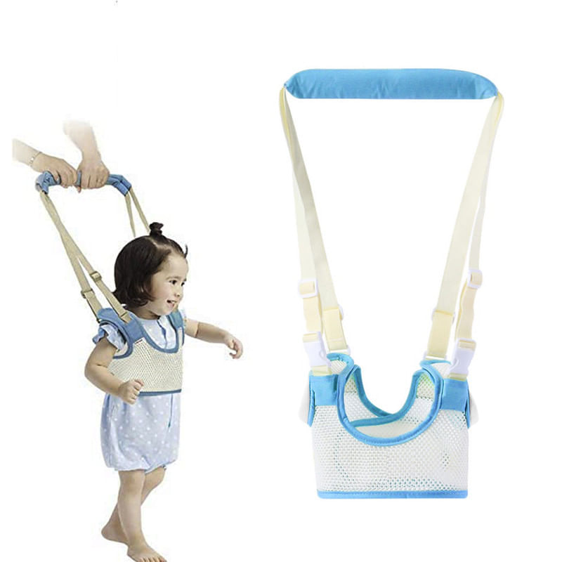 Arnes Caminador Malla para Bebe Baby Froggie Celeste
