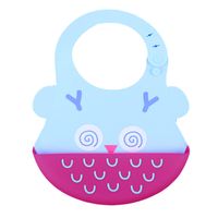 Babero Silicona Con Atrapa Comida Para Bebe Baby Froggie Buho