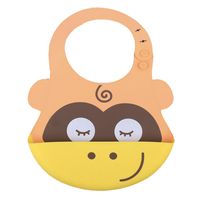 Babero Silicona Con Atrapa Comida Para Bebe Baby Froggie Mono