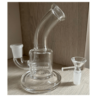 Bong/ Hookah/ Pipa de agua de vidrio de 14,5 cm