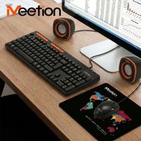 Kit Teclado multimedia en español + Mouse + Speakers + Pad Meetion C105 Productividad Estudio & Trabajo
