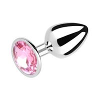 Consolador Dilatador Plug Anal diseño circular Rosado Talla M