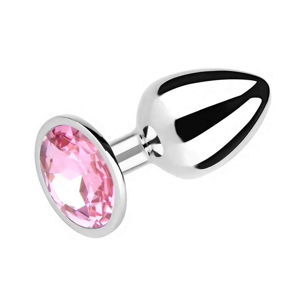 Consolador Dilatador Plug Anal diseño circular Rosado Talla M