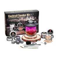 Kit Ahumador Eléctrico de Whisky con 8 Aromas de Virutas de Madera y Piedras de Granito