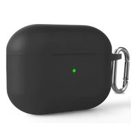 CASE FUNDA DE SILICONA PARA AIRPODS PRO 3 GENERACION 2025 NEGRO