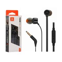 JBL T110 pure extra bass stereo Negro, con microfono, audifono deportivo