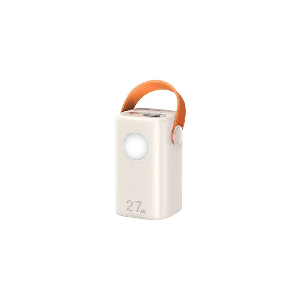 CARGADOR PORTÁTIL REMAX CON LUZ 60000 mAh 27W+22.5W RPP-123 BEIGE