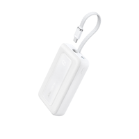 Anker Power Bank Blanco (20K, 30W, Built-In USB-C Cable)
