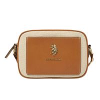 CARTERA CROSSBODY US POLO ASSN CANVAS POCKET COGNAC